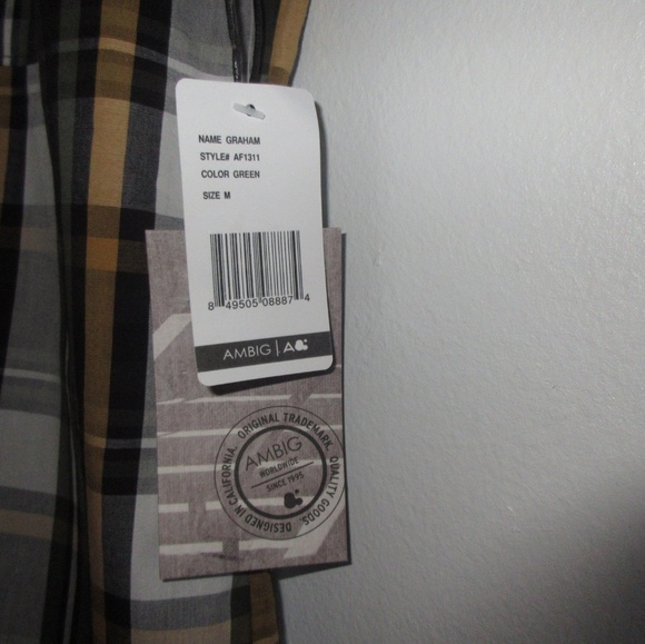 Ambiguous Nwt Plaid Green - Picture 2 of 3